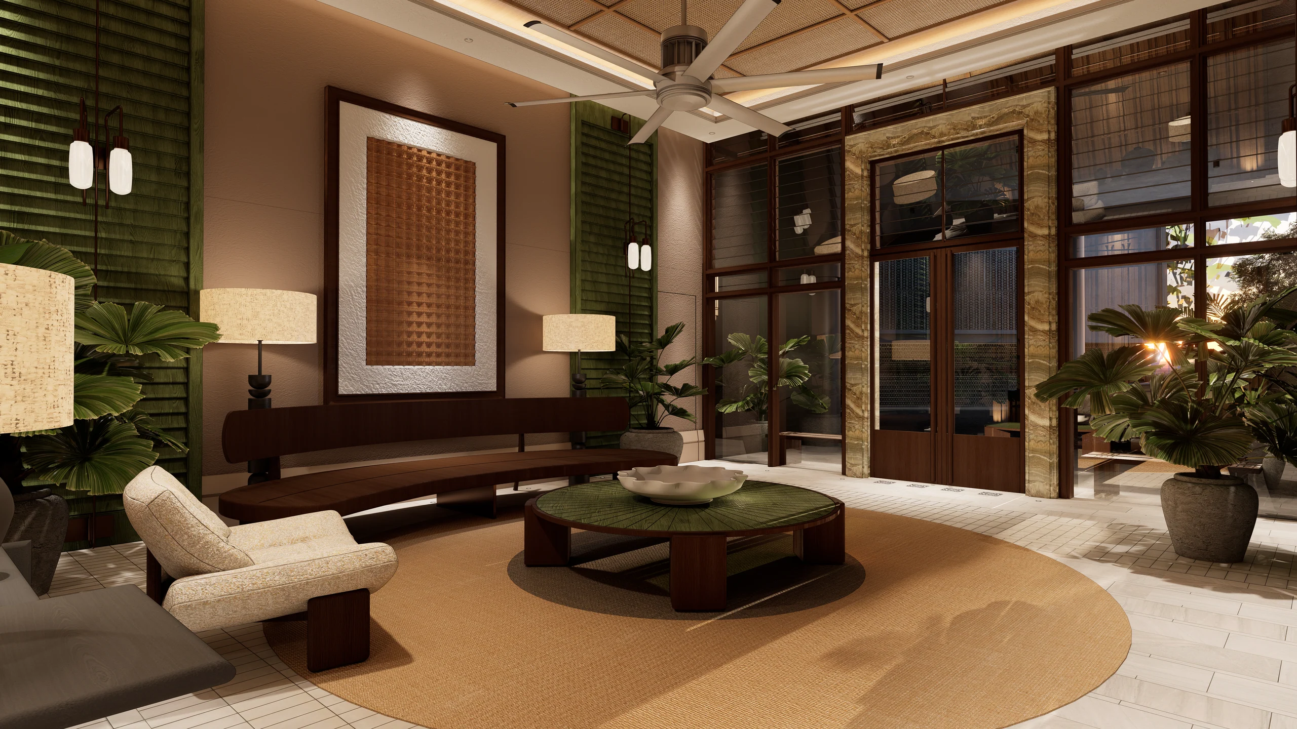 Rendering of the grand lobby